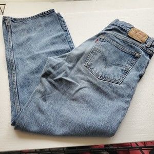 LEVI'S  569 Boys/Youth Blue Jeans Loose Fit Straight Leg Light Wash 18R